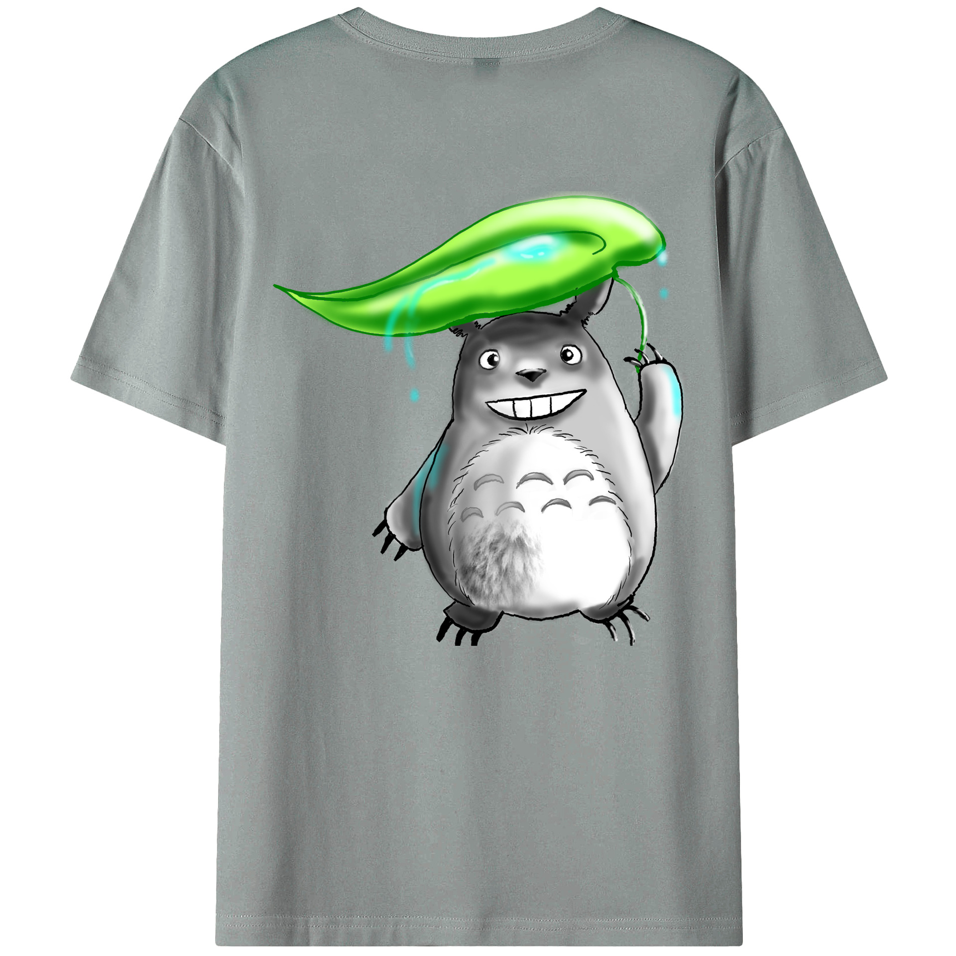 （画像用） となりのトトロ 草壁メイ 草壁サツキ My Neighbor Totoro Satsuki Kusakabe Mei Kusakabe 綿100％ メンズ半袖Tシャツ（バックプリント） 通気性